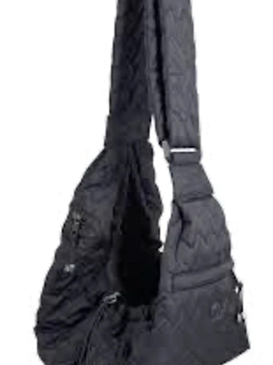T.O.P. PAW Handbags - T.O.P. PAW Doggie Packable Sling Black Crossbody Sling Bag